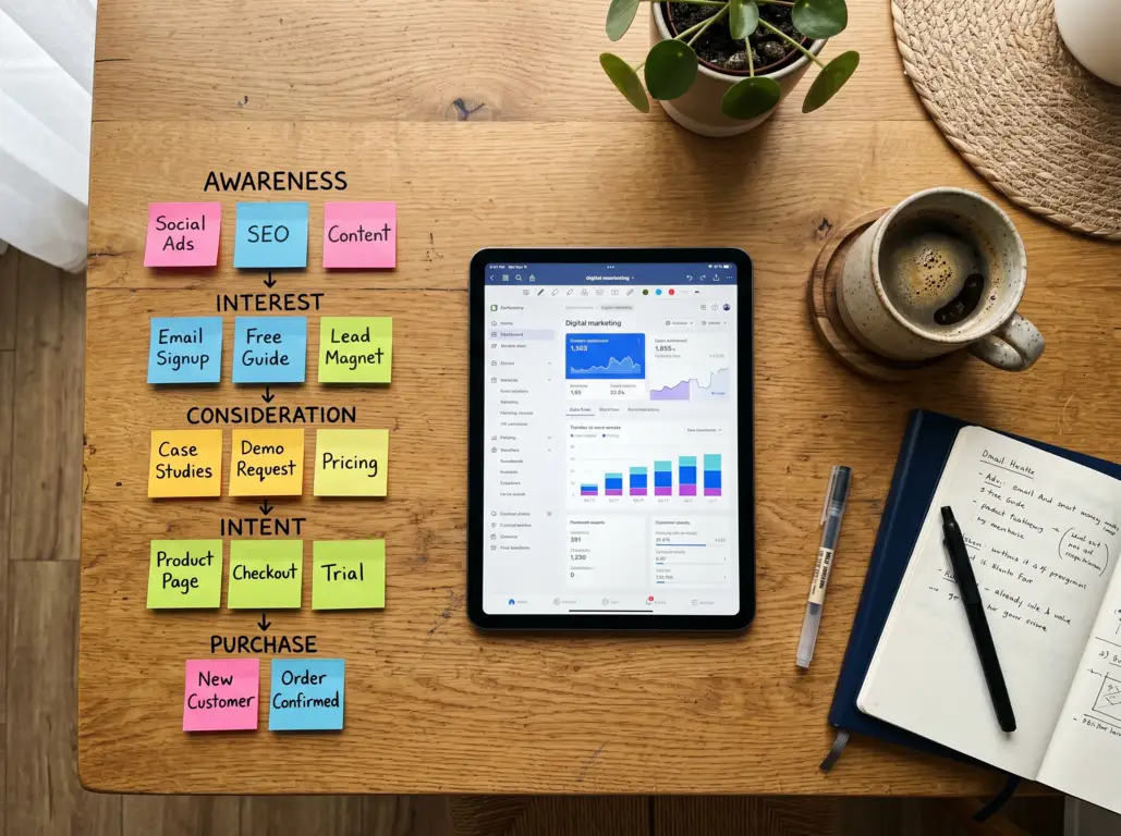 KlickTipp Tagging und Marketing Automation visuell dargestellt