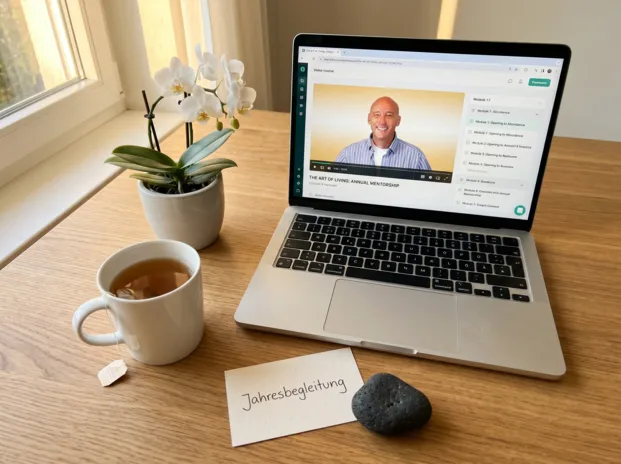 Thomas Young Aloha Jahresbegleitung — Laptop mit Kurszugang und hawaiianischen Accessoires